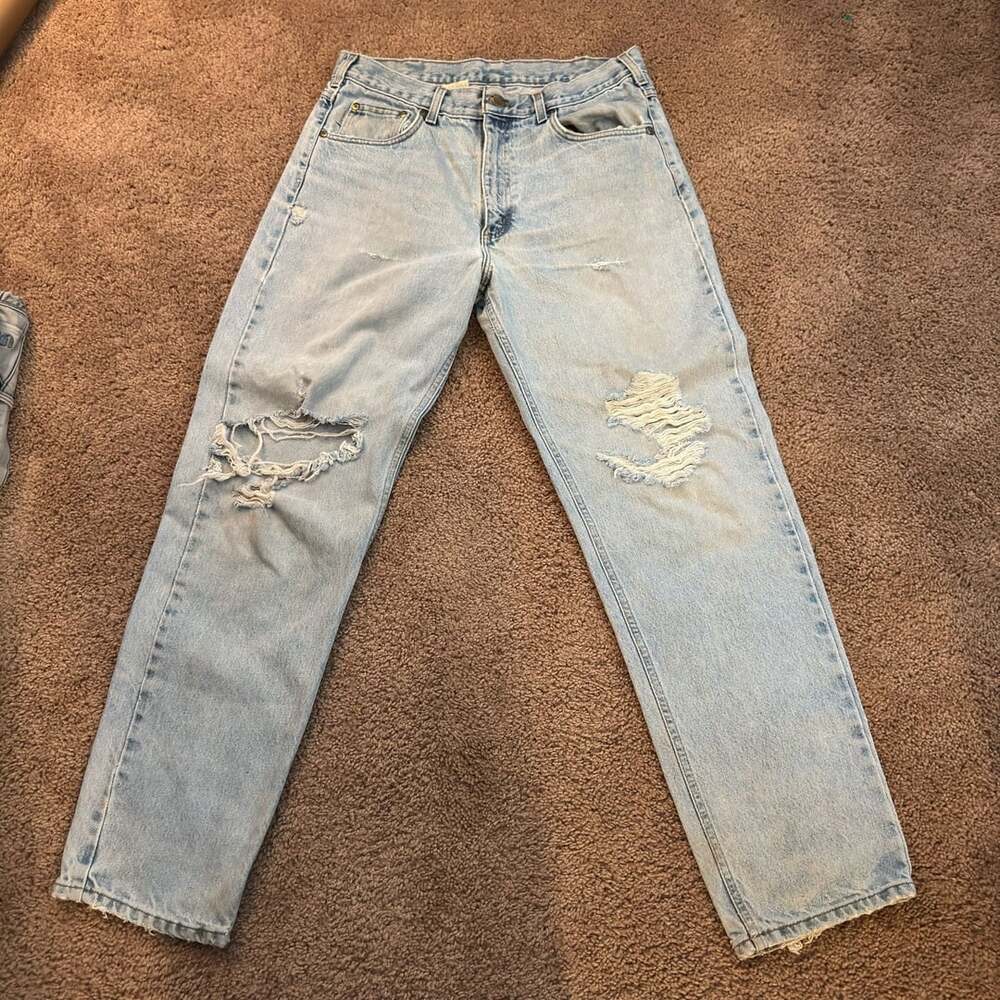 Carhartt B17 STW Relaxed Fit Jeans Size 34x32 Distressed